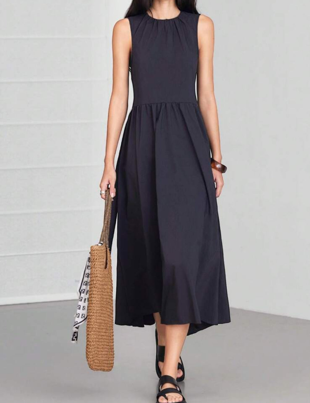 Rochie midi Shein, gri