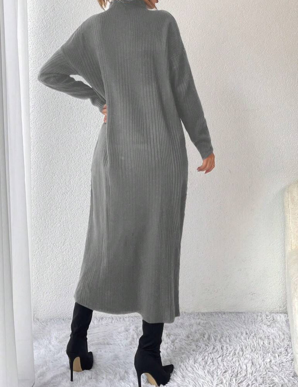 Rochie midi Shein, gri