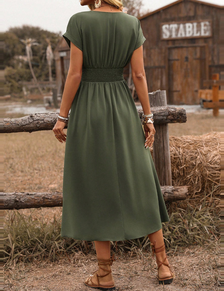 Rochie midi SHEIN, kaki