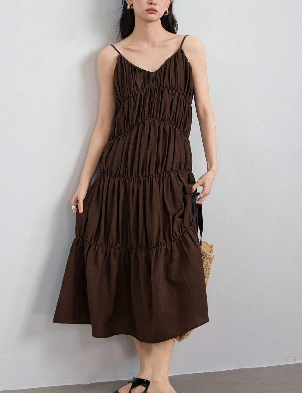 Rochie midi Shein, maro