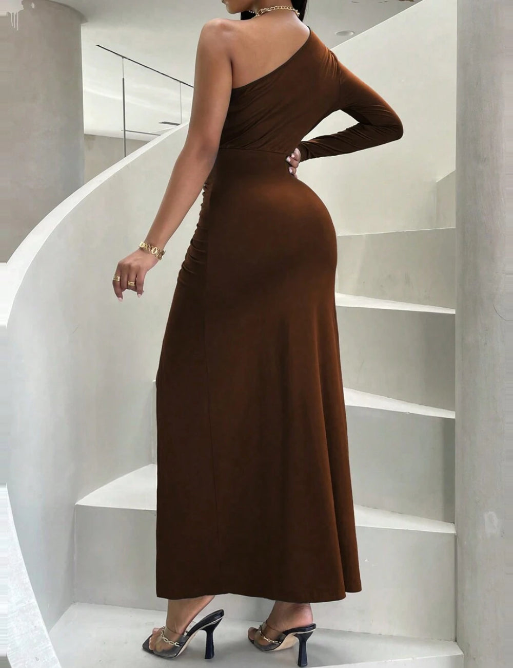Rochie midi Shein, maro