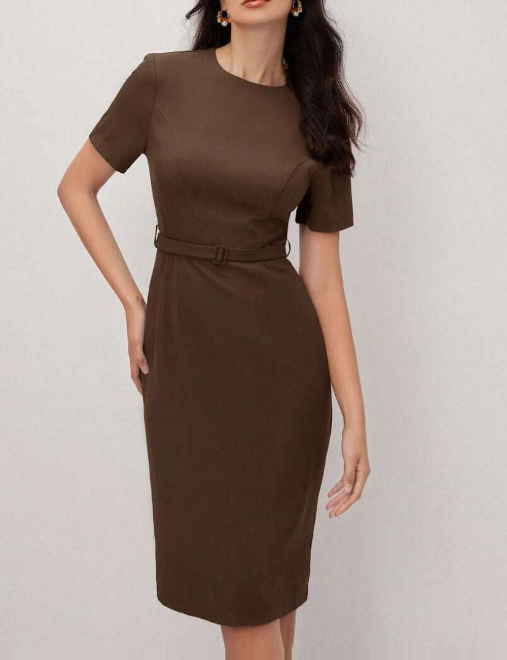 Rochie midi Shein, maro