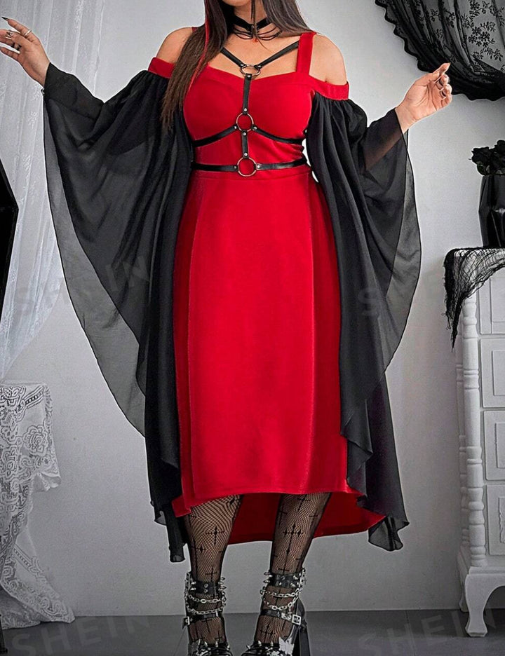 Rochie midi SHEIN, mix culori
