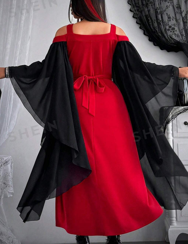Rochie midi SHEIN, mix culori
