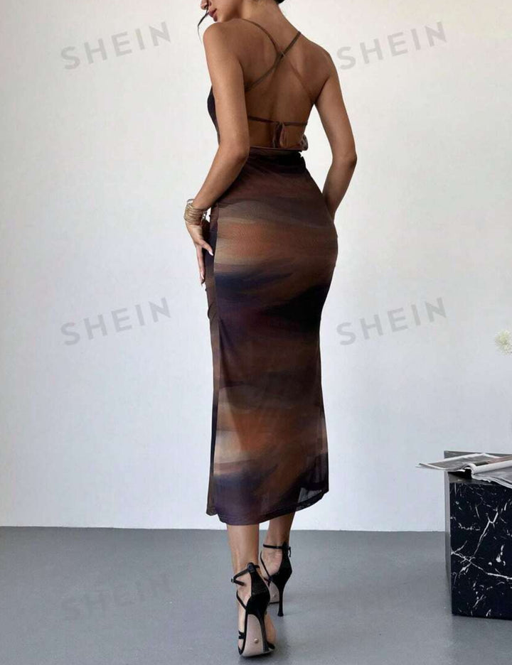Shein midi ruha, vegyes színek