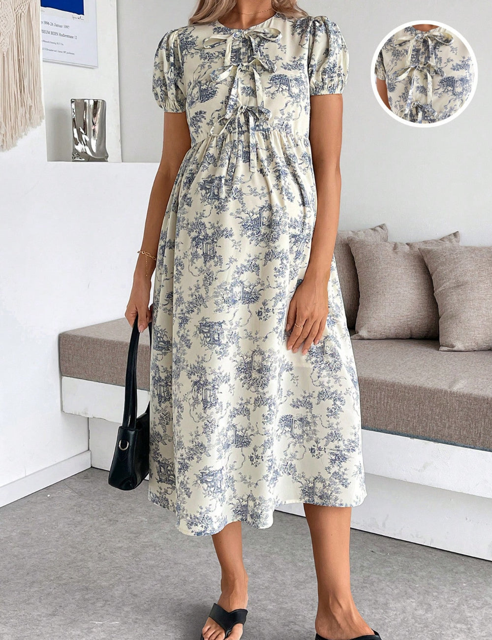 Rochie midi Shein, mix culori