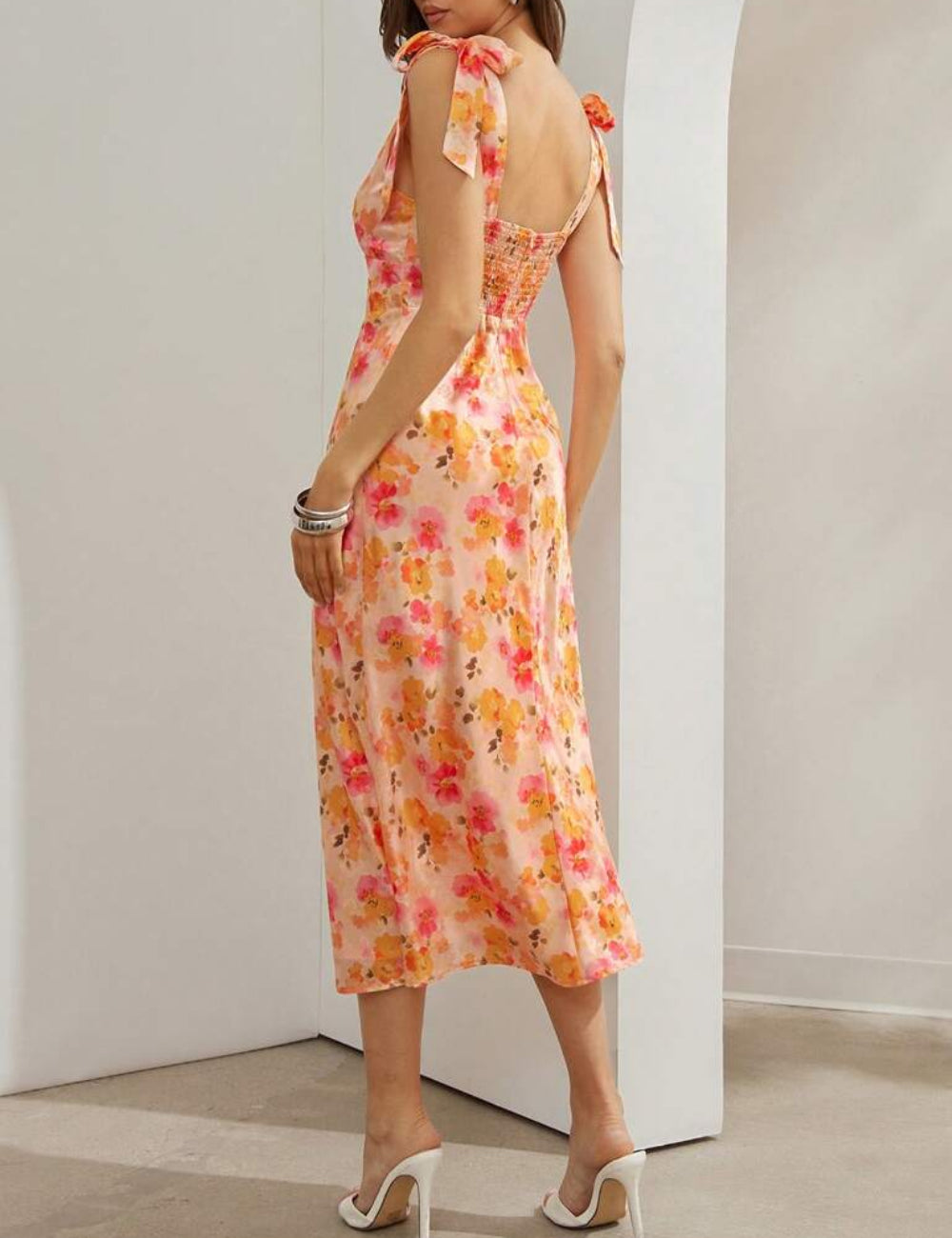Rochie midi Shein, mix culori