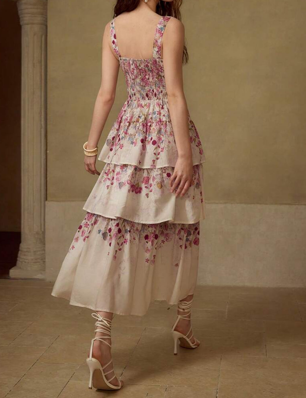Rochie midi Shein MOTF, mix culori
