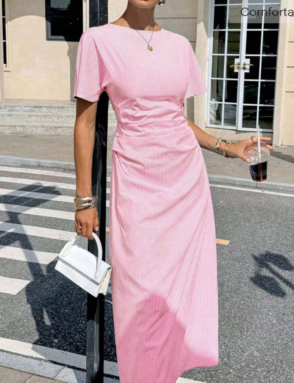 Rochie midi Shein, mix culori