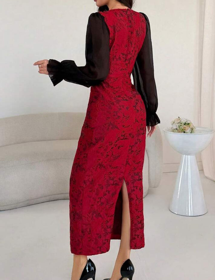 Rochie midi Shein, mix culori