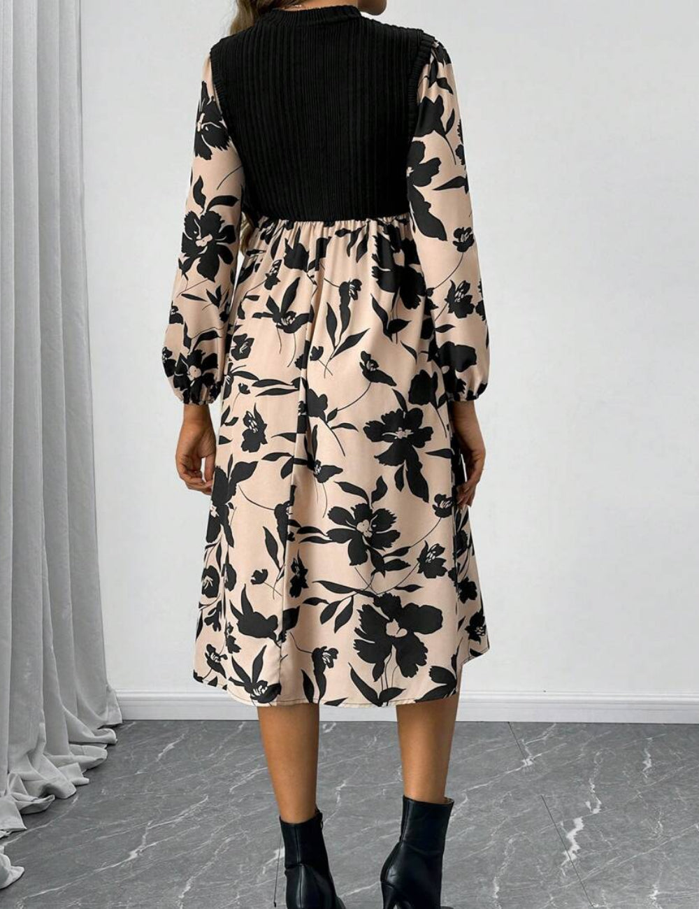 Rochie midi Shein, mix culori