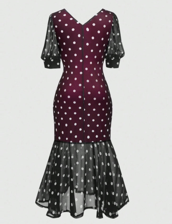Shein Curve+ midiruha, többszínű