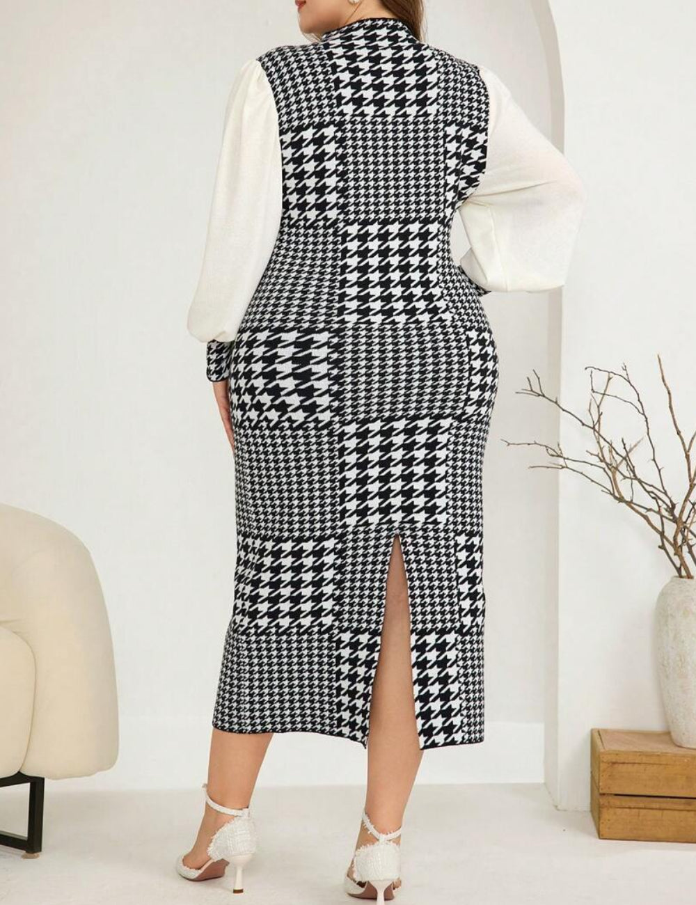 Shein Curve+ midi ruha, vegyes színekben