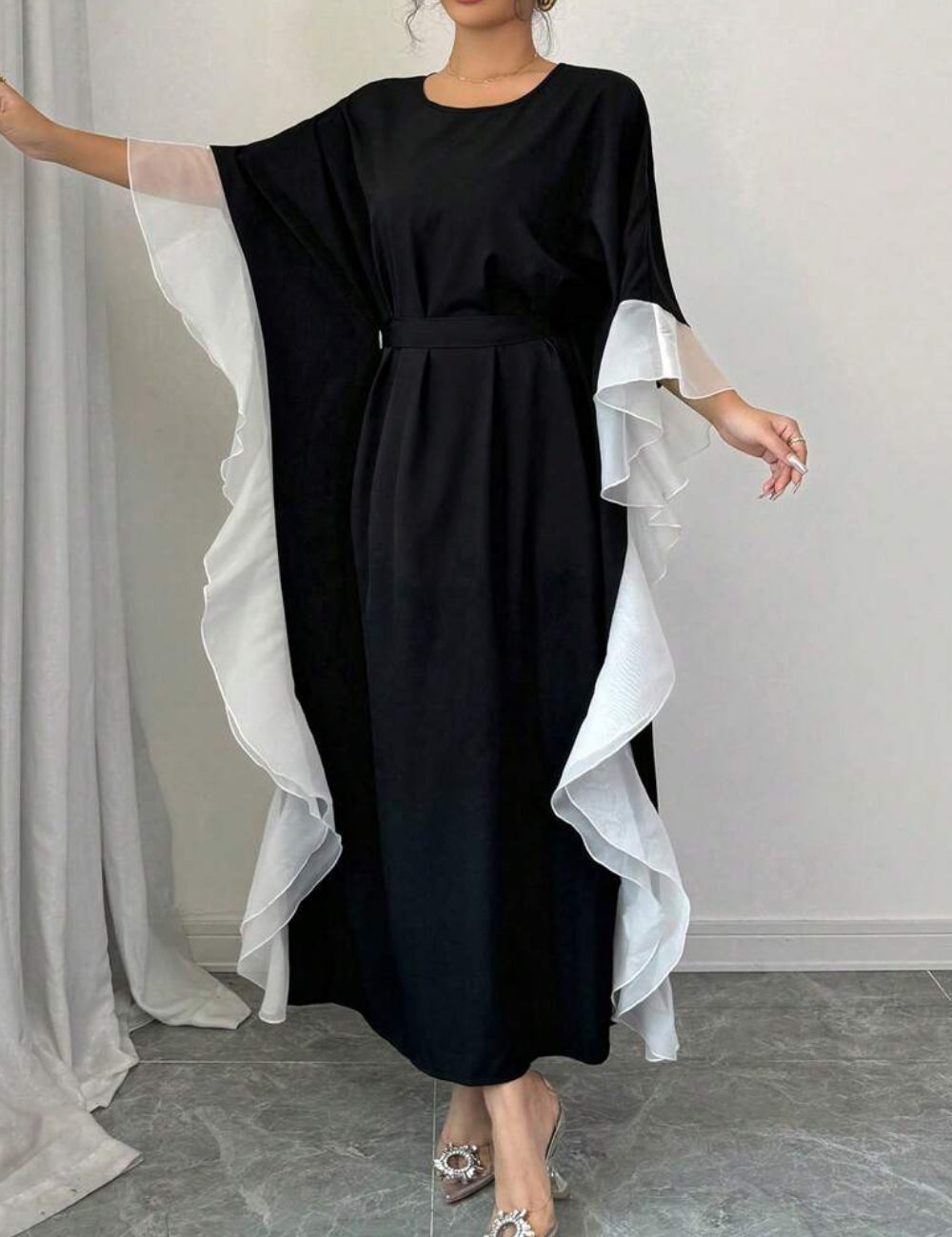 Rochie midi Shein, mix culori