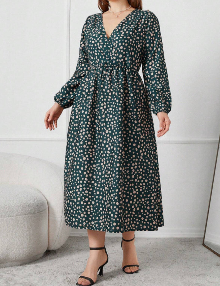 Shein Curve+ midiruha, többszínű