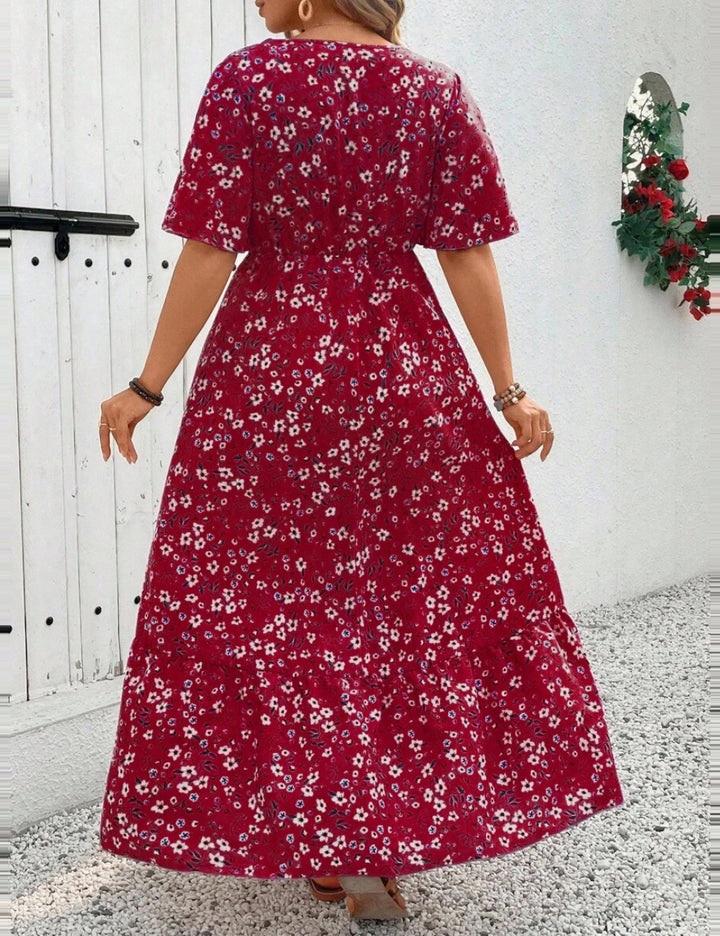 Rochie midi Shein, mix culori