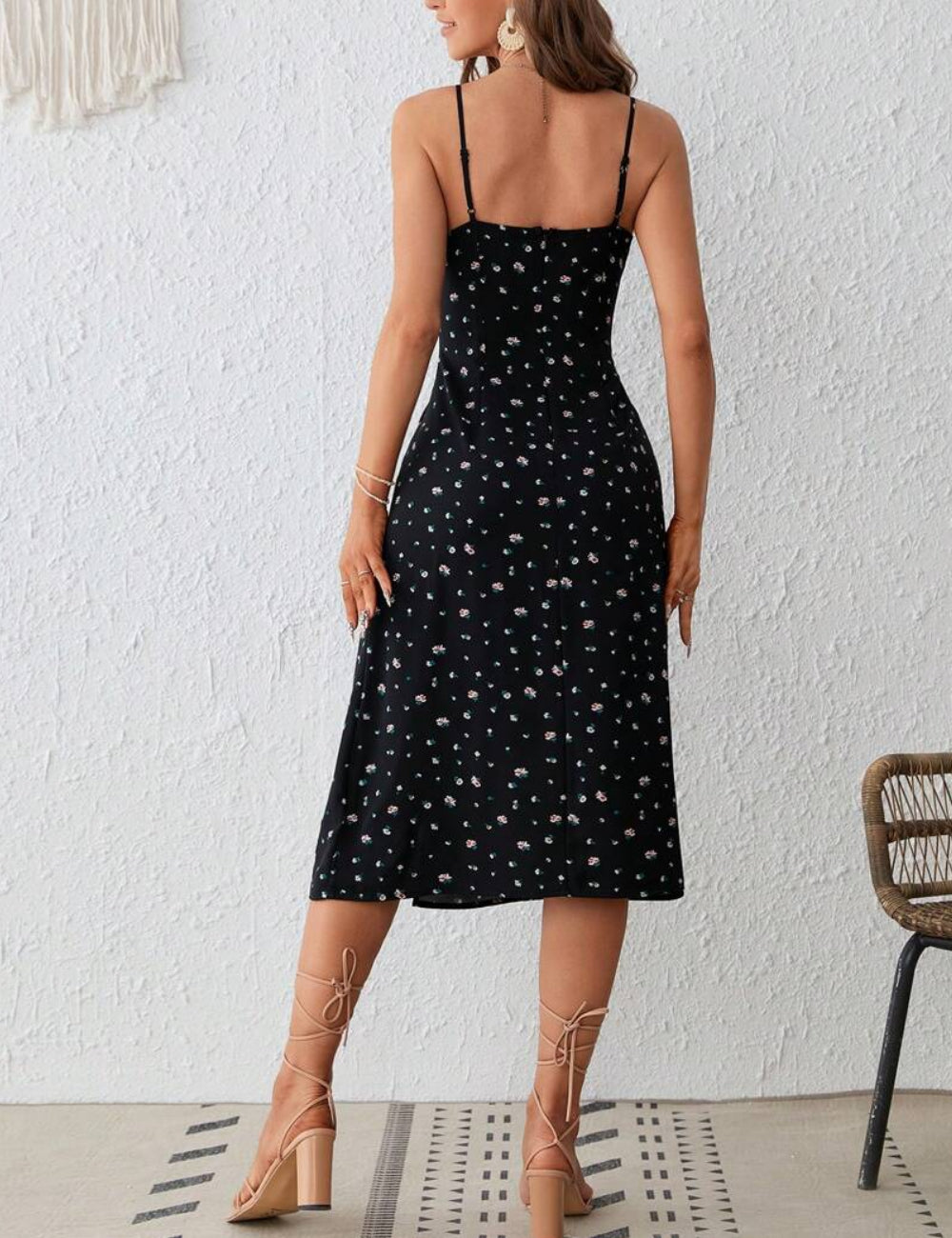 Rochie midi Shein, mix culori