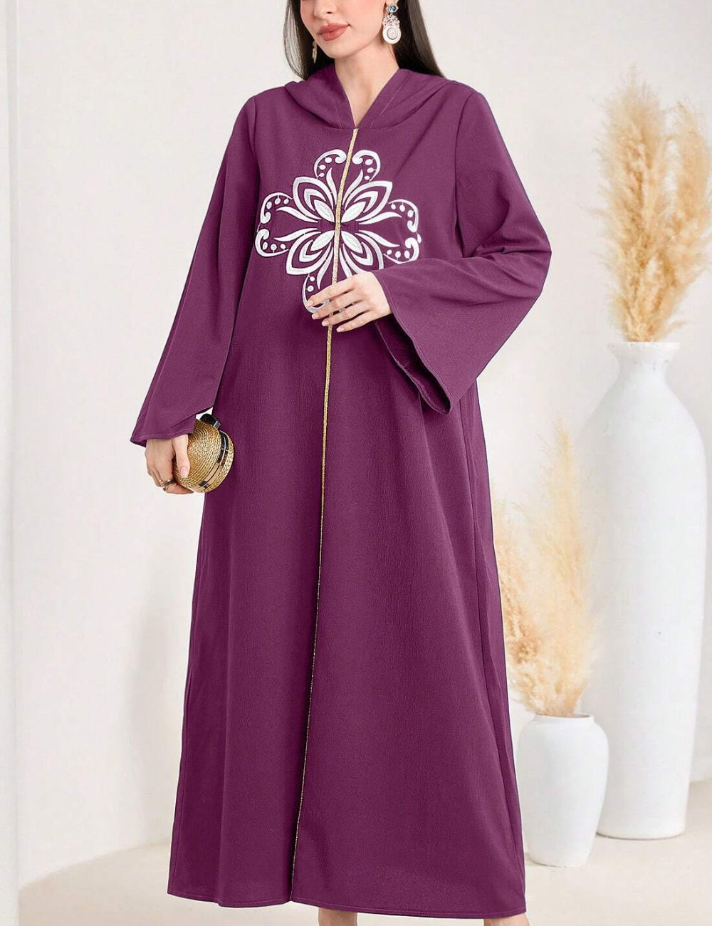 Shein lila midi ruha