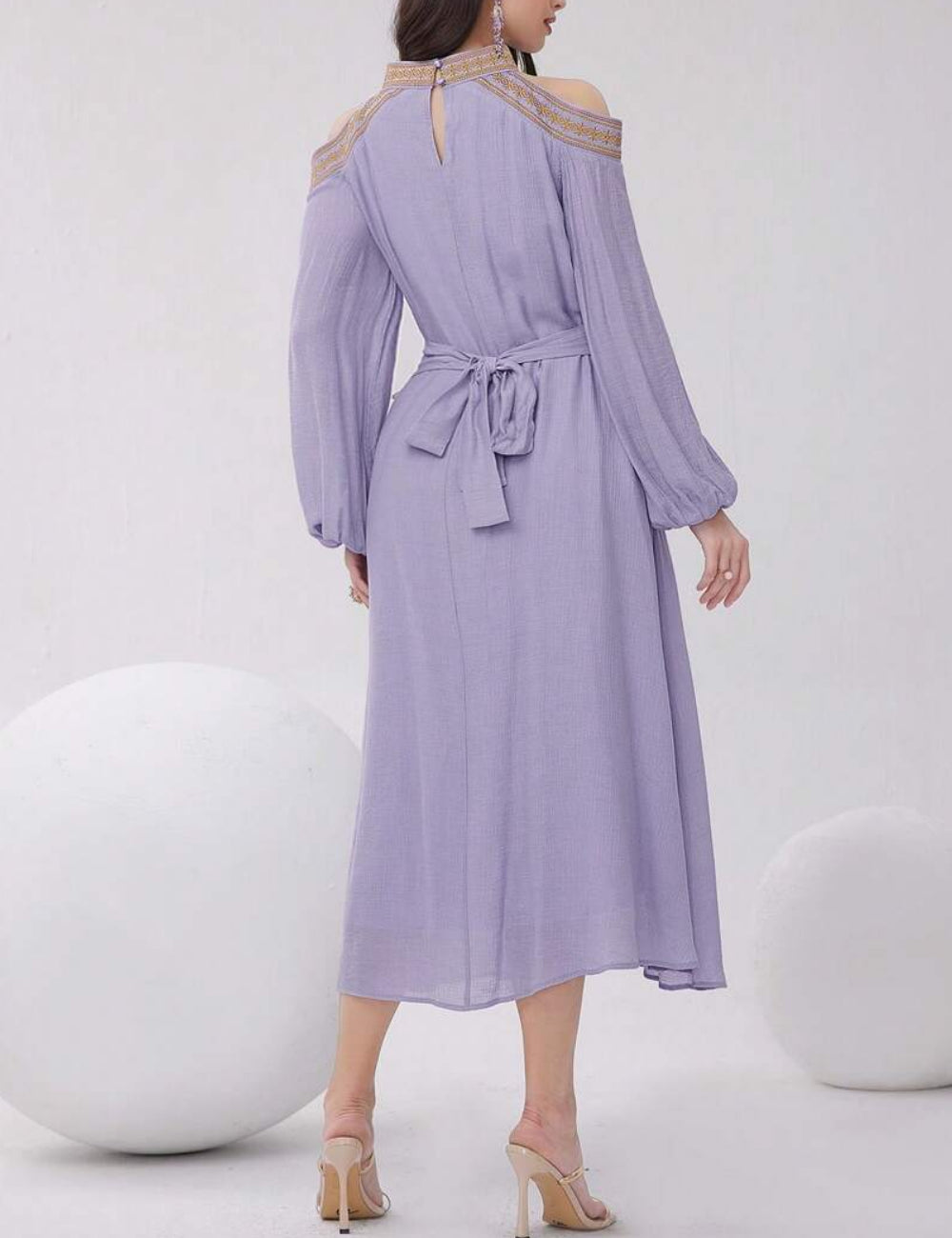 Shein midi ruha, lila