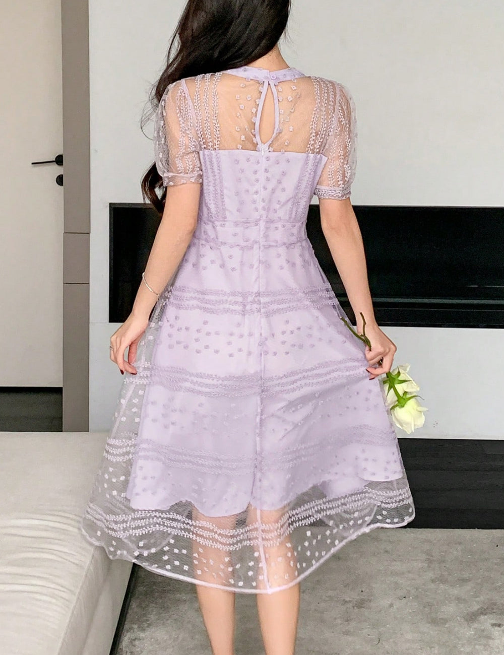 Shein lila midiruha