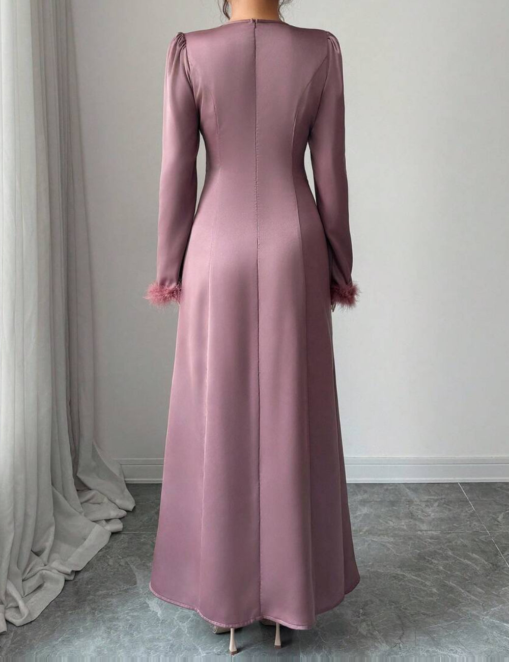 Shein midi ruha, lila