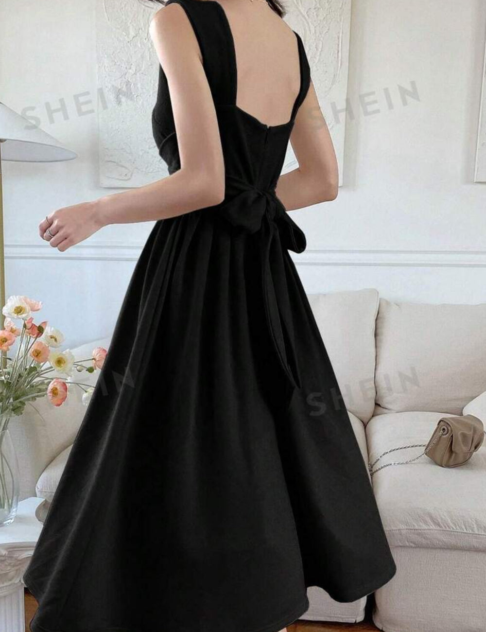 Rochie midi Shein, negru