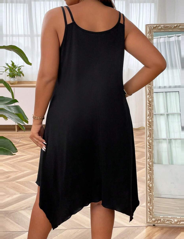 Rochie midi Shein Curve+, negru