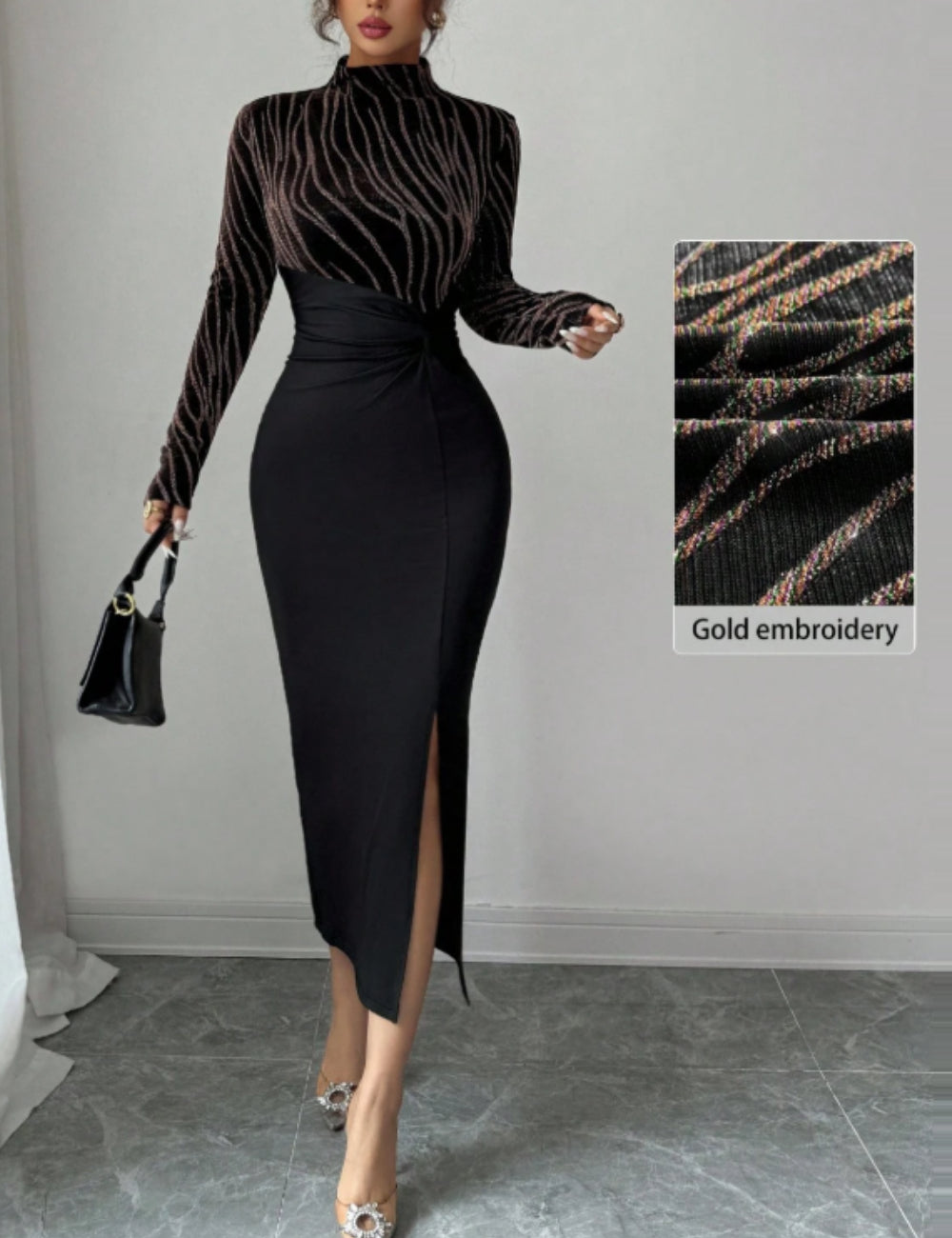 Rochie midi Shein, negru
