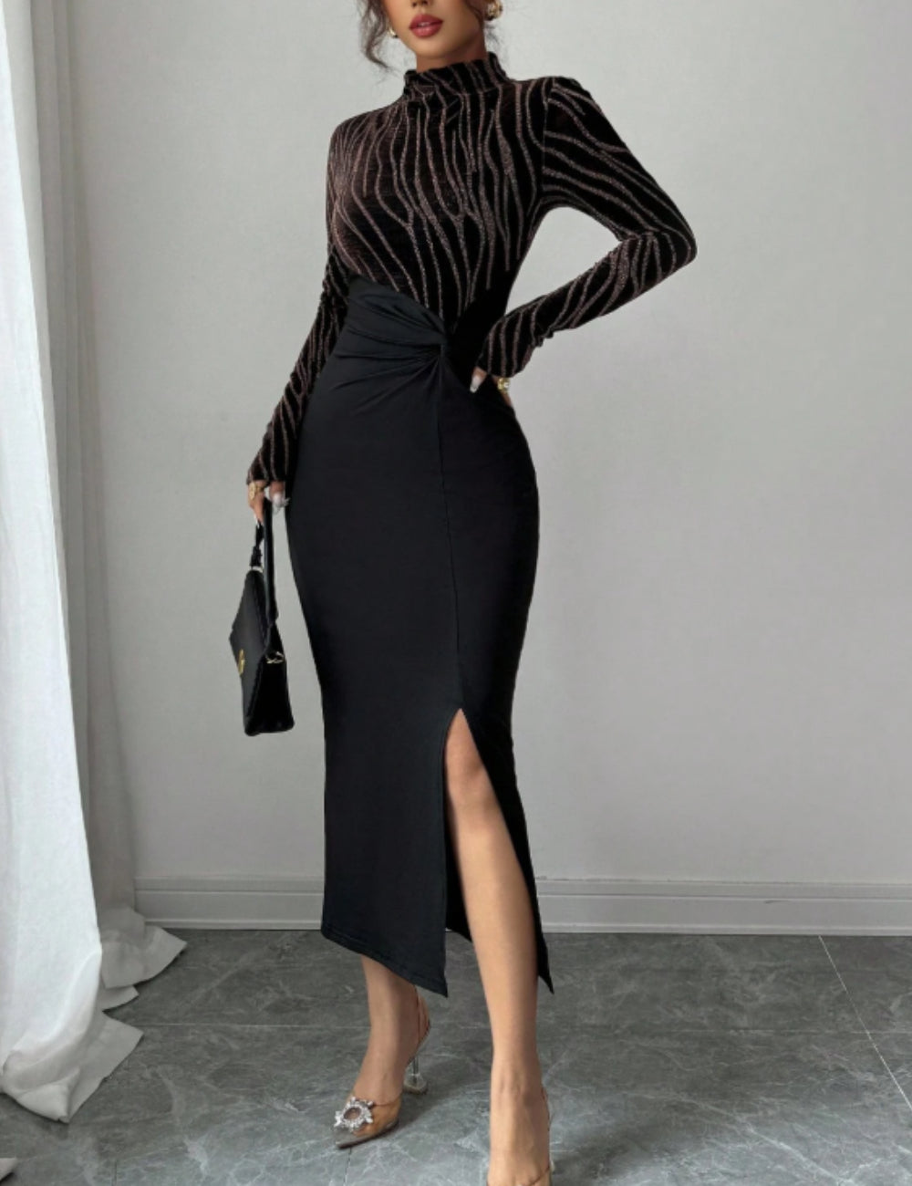 Rochie midi Shein, negru