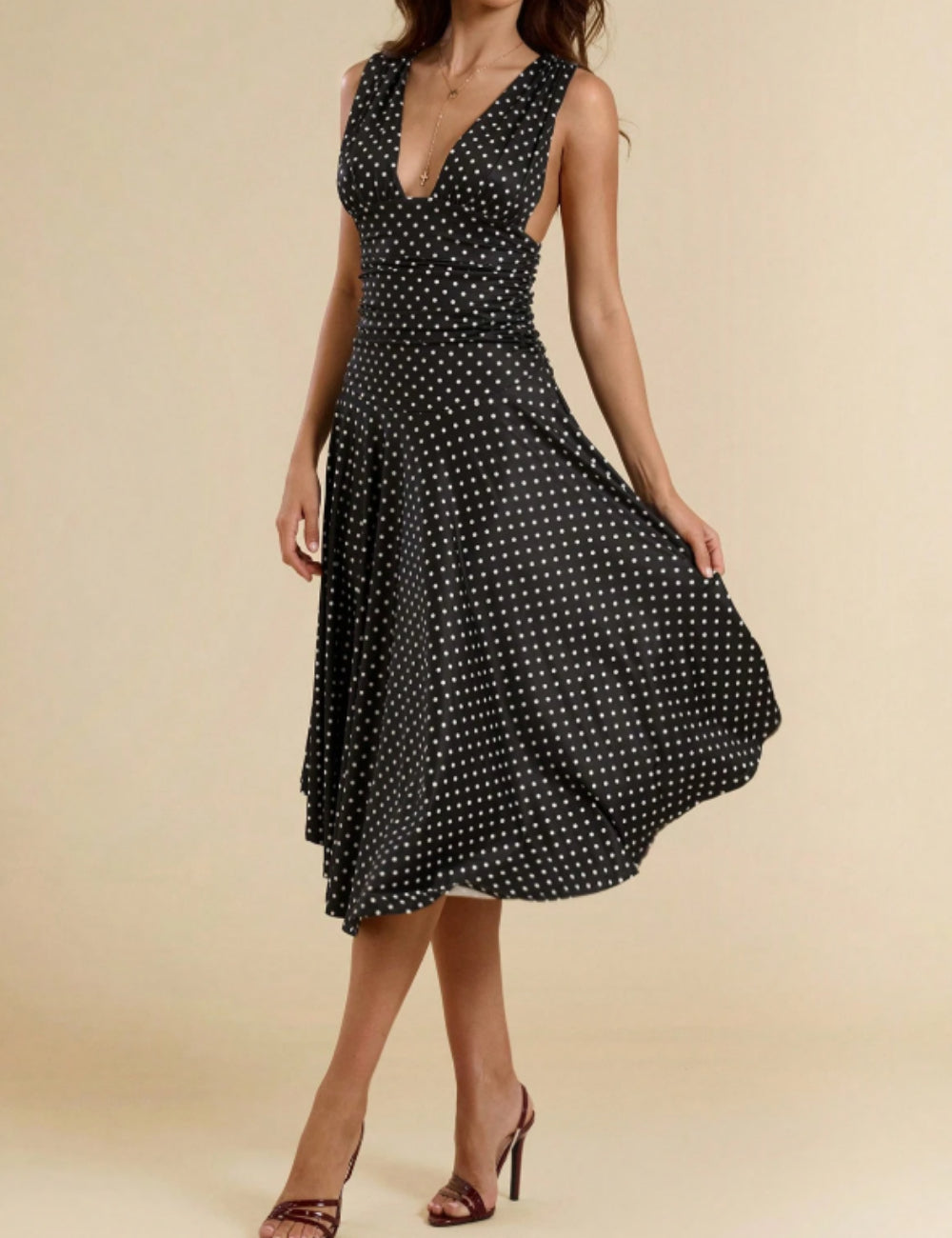 Rochie midi SHEIN, negru