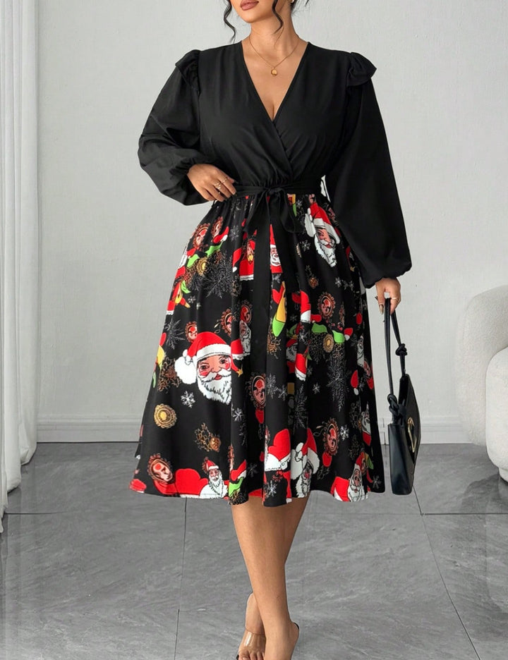 Rochie midi Shein Curve+, negru