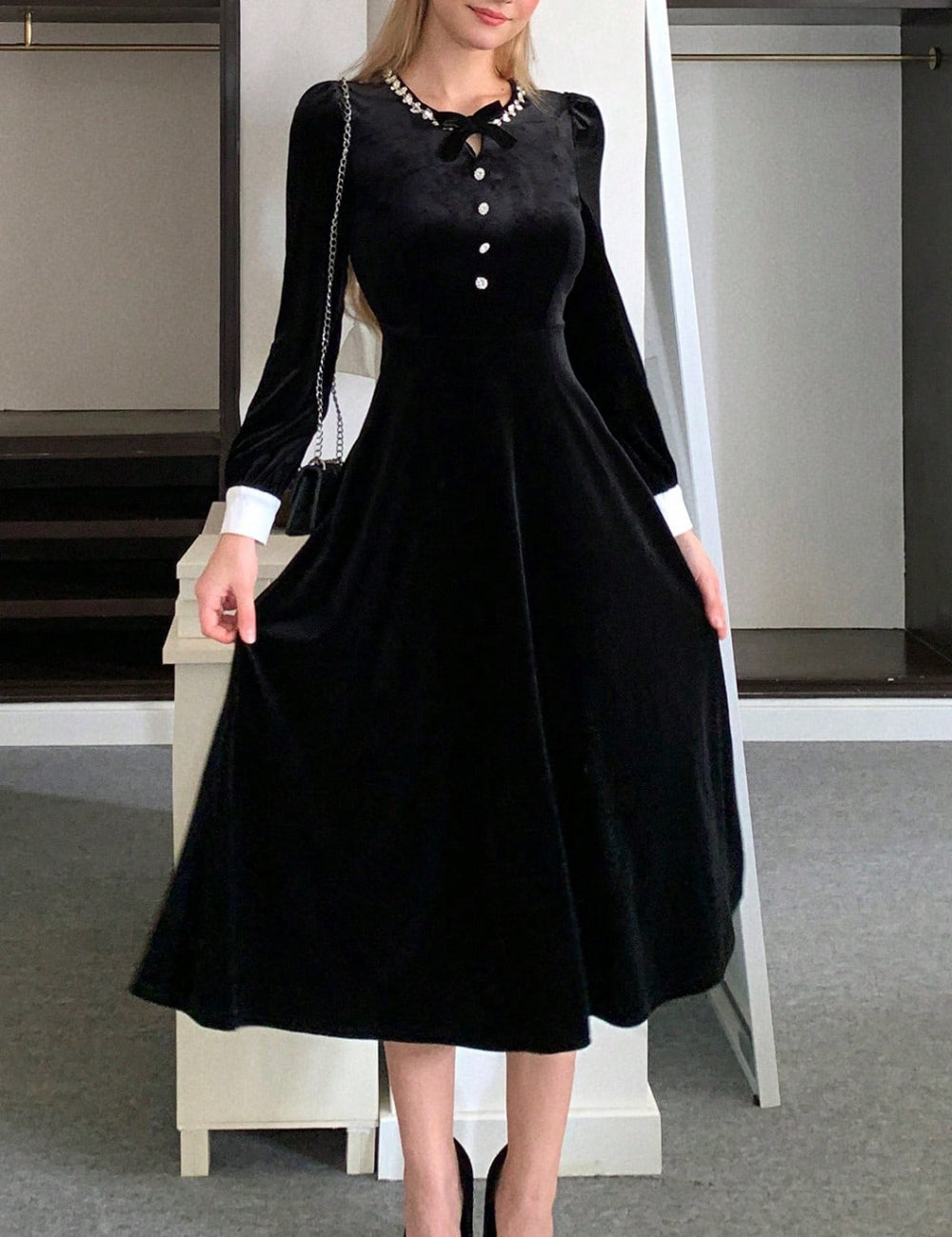 Rochie midi Shein, negru