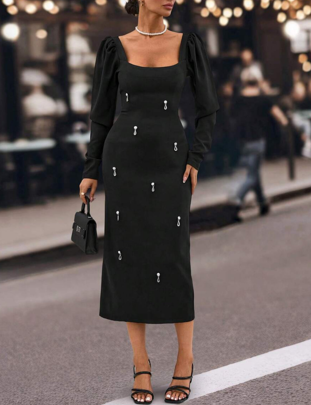 Rochie midi Shein, negru