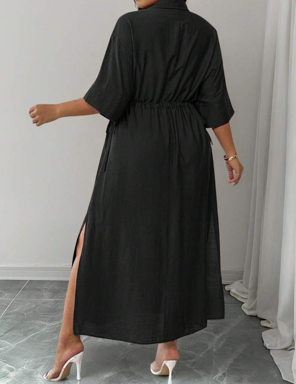 Rochie maxi SHEIN, negru