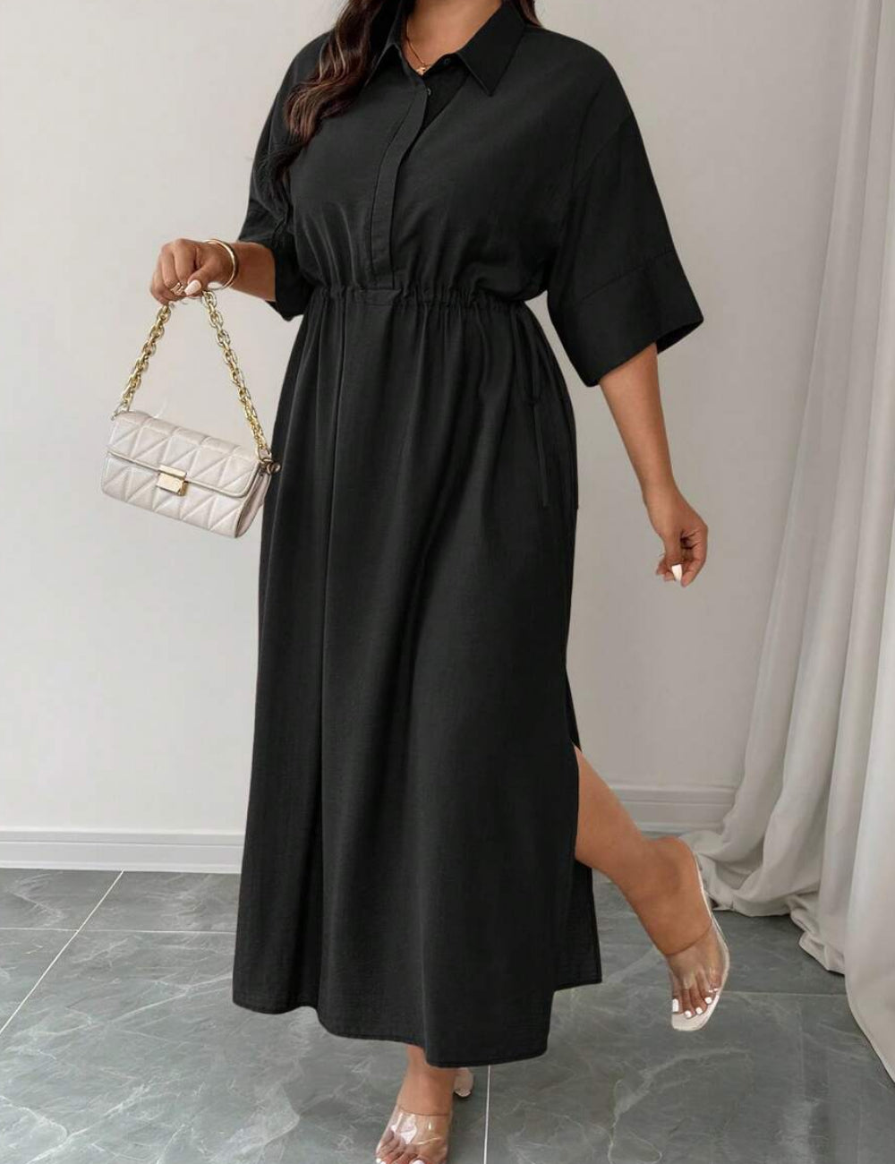 Rochie maxi SHEIN, negru