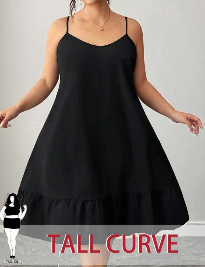Rochie midi Shein Curve+, negru
