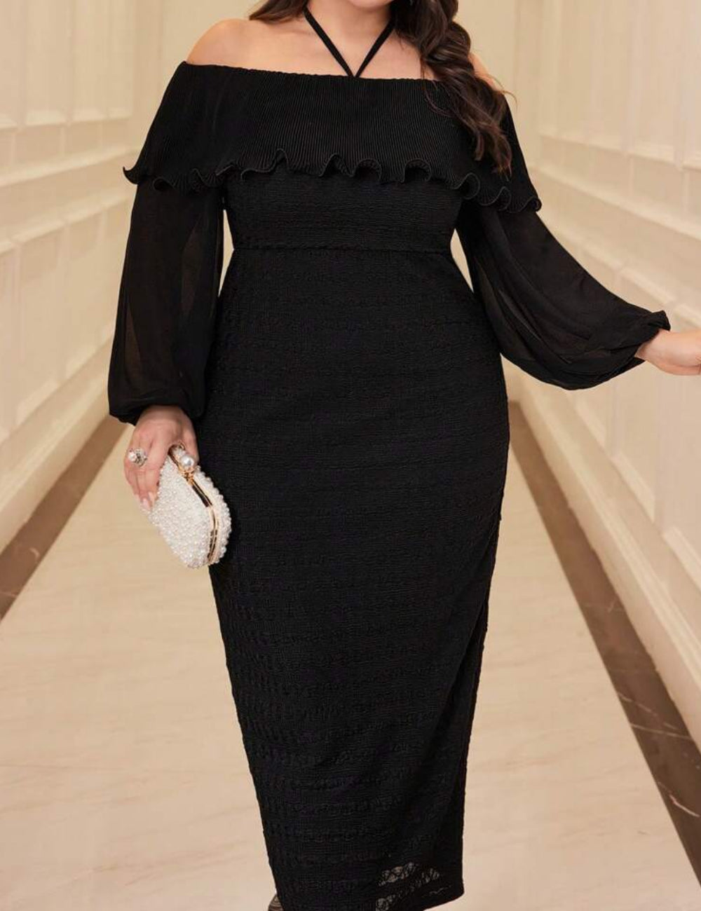 Rochie midi Shein, negru