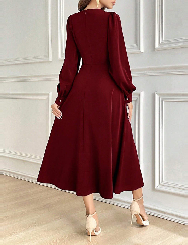 Shein midi ruha, piros