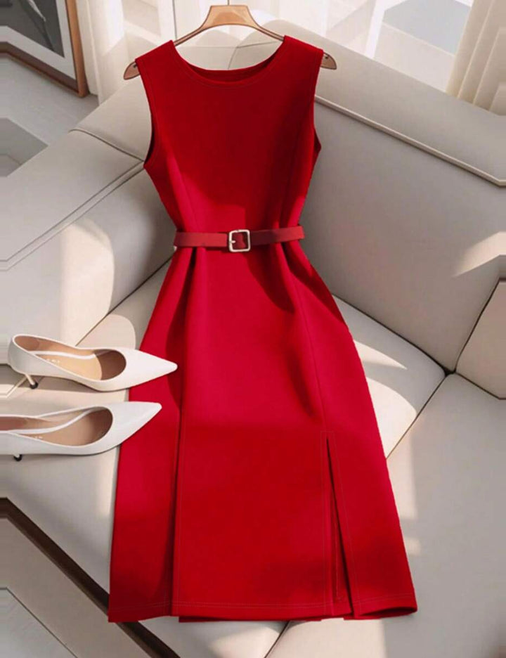 Rochie midi Shein, roșu