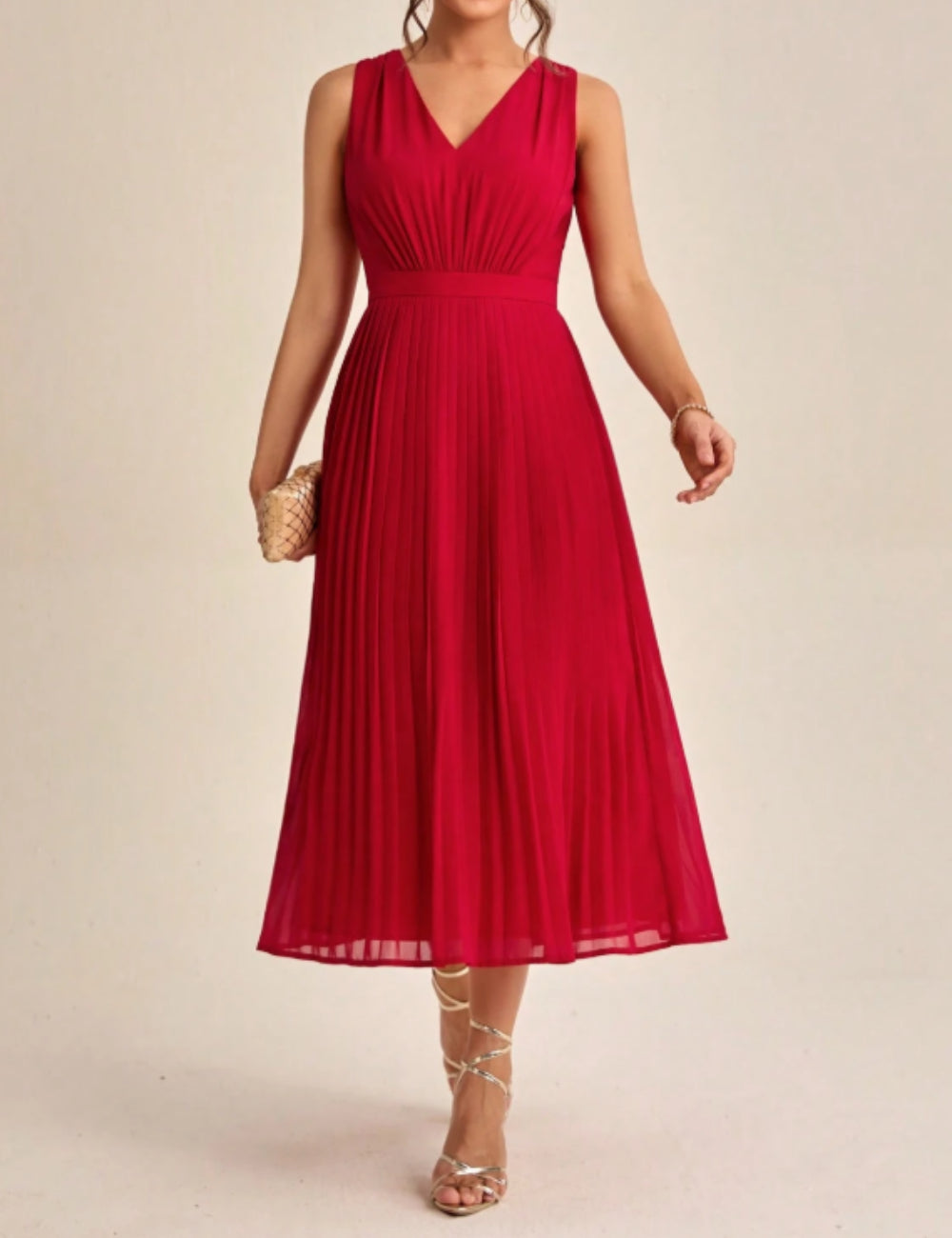 Rochie midi Shein, roșu