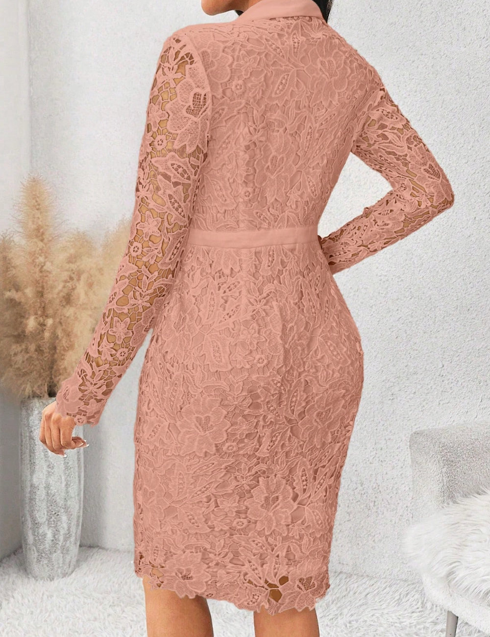 Rochie midi Shein, roz
