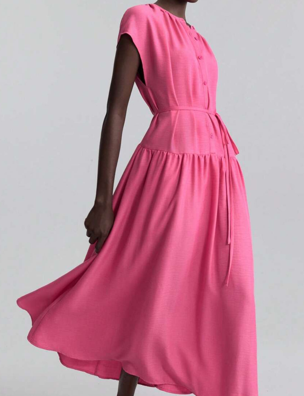 Rochie midi Shein, roz