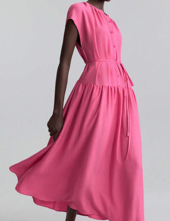 Rochie midi Shein, roz