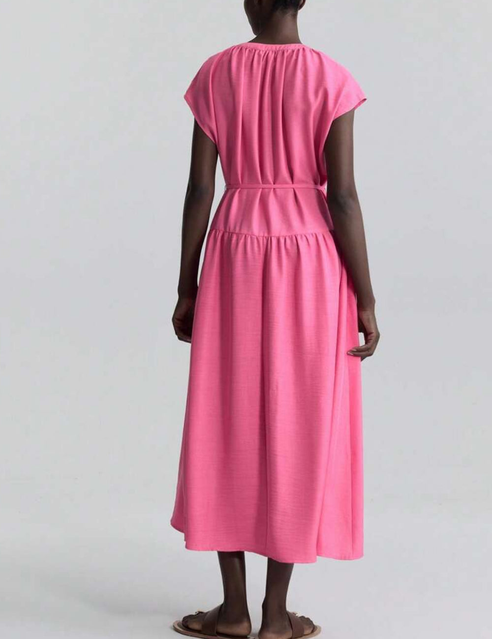 Rochie midi Shein, roz