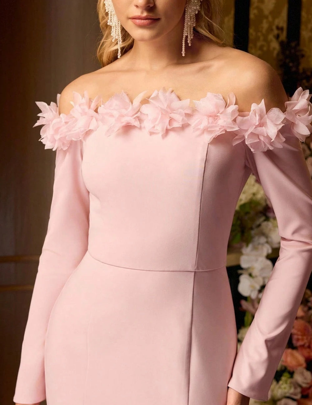 Rochie midi Shein MOTF, roz