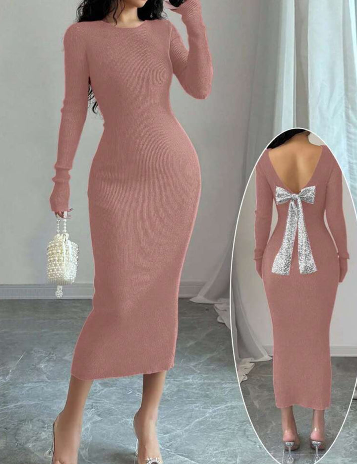 Shein midi ruha, rózsaszín