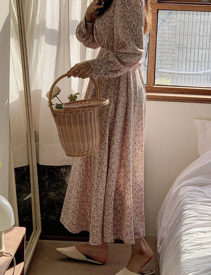 Shein midi ruha, rózsaszín
