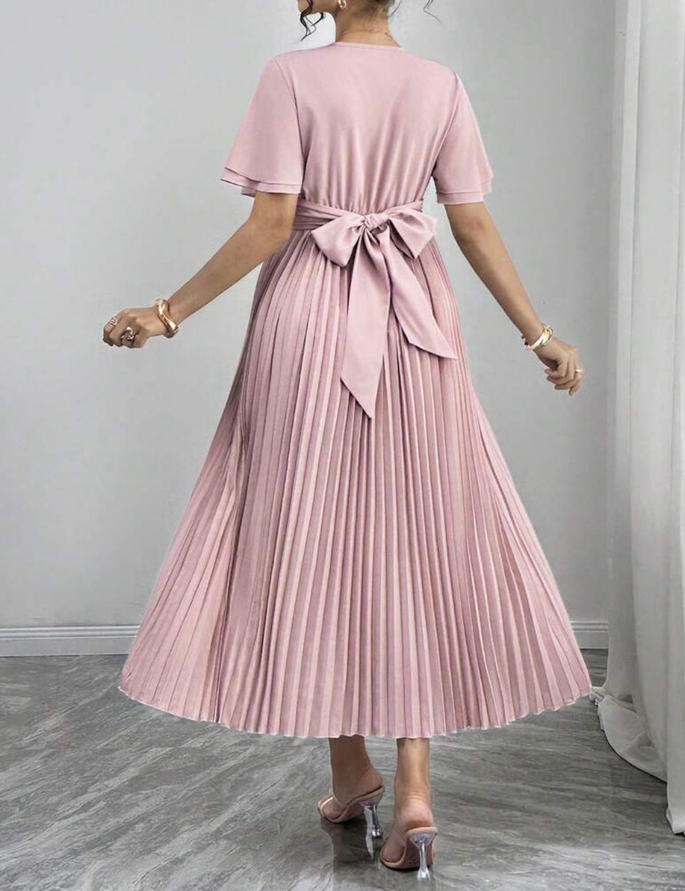 Rochie midi SHEIN, roz