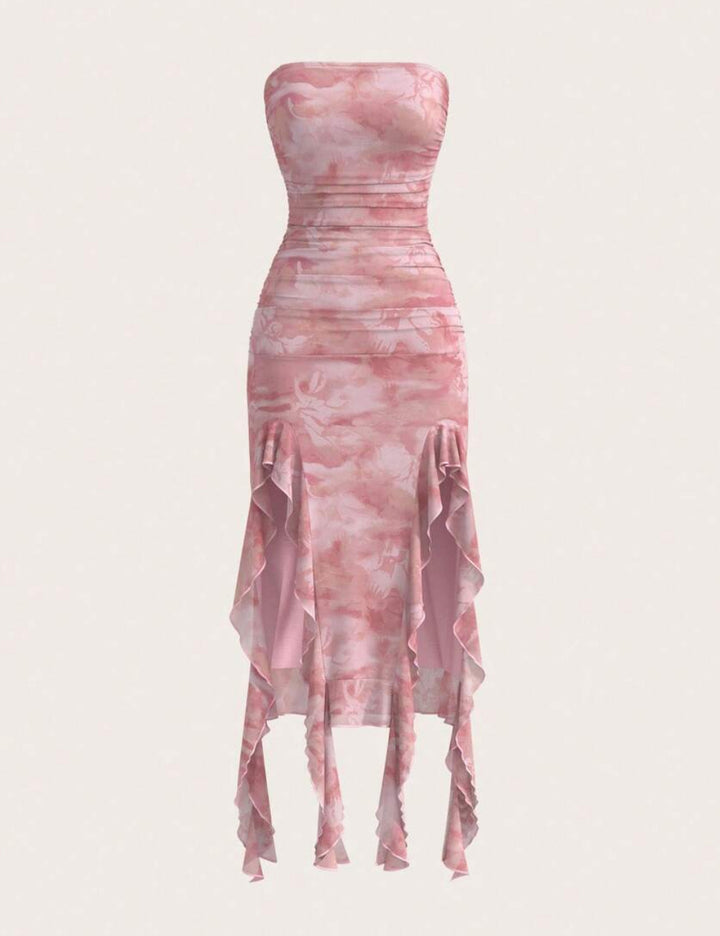 Rochie midi Shein, roz