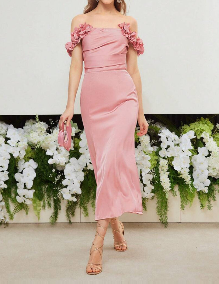 Rochie midi Shein, roz